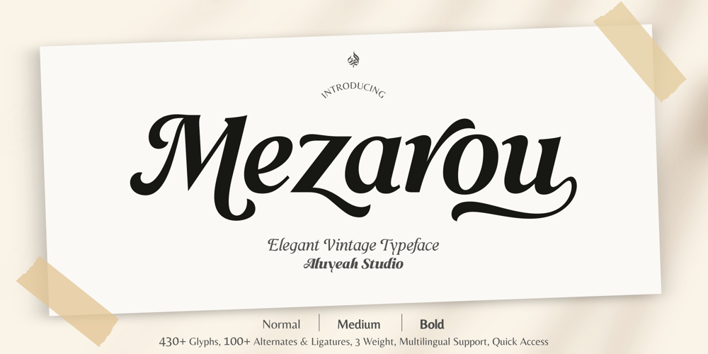 Al Mezarou font