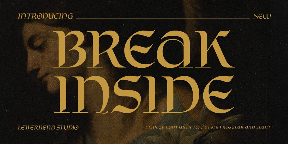 Break Inside font