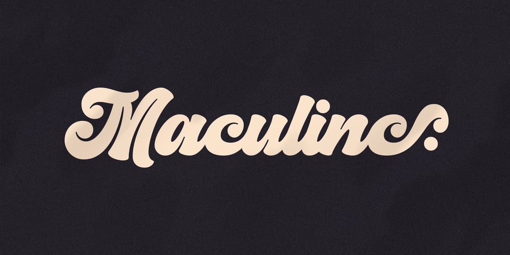 Maculinc Script font
