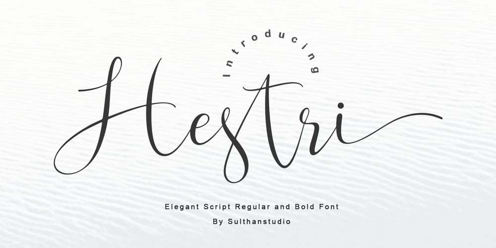 Hesti script font
