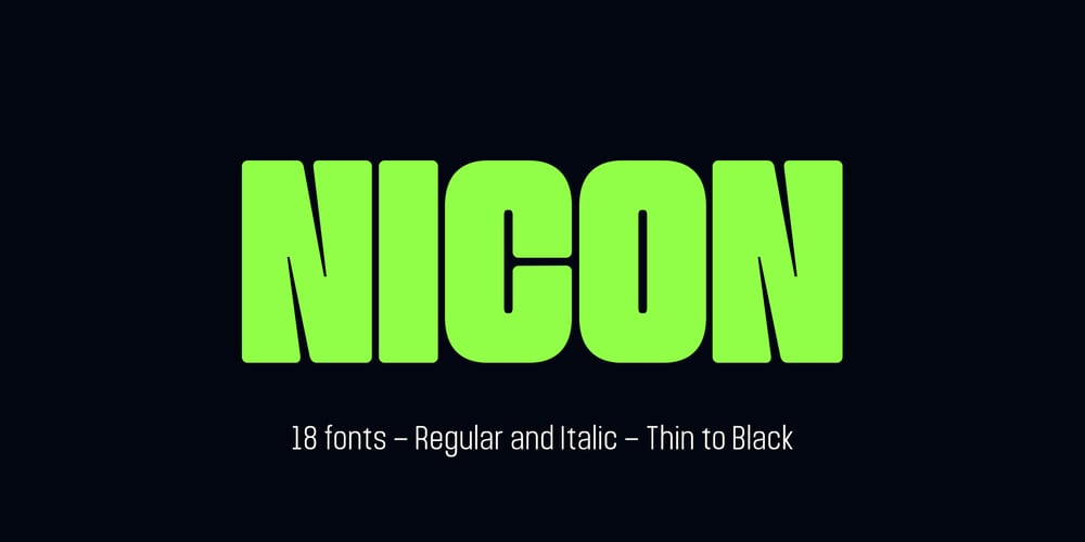 Nicon font