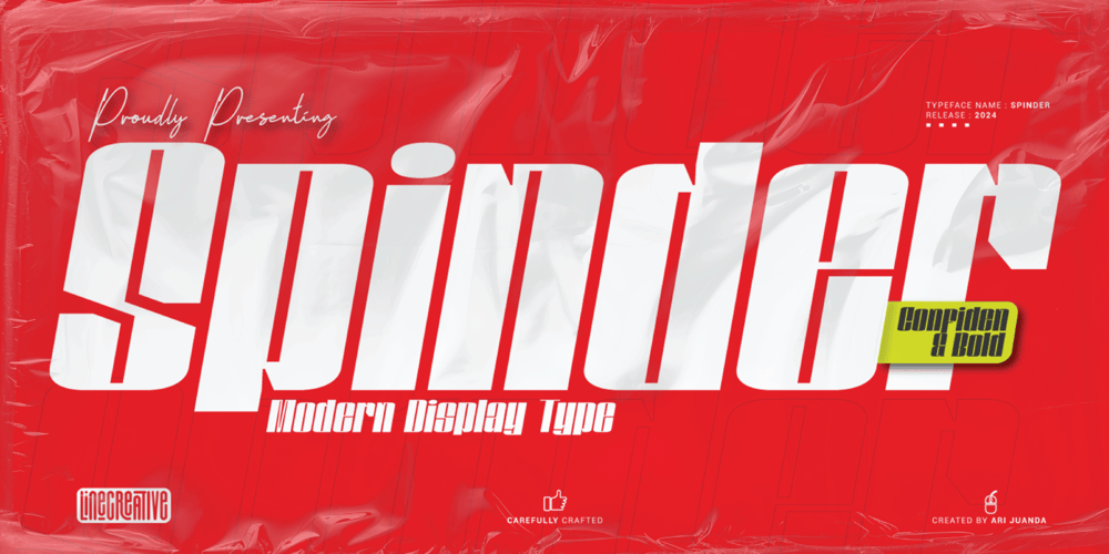 Spinder font