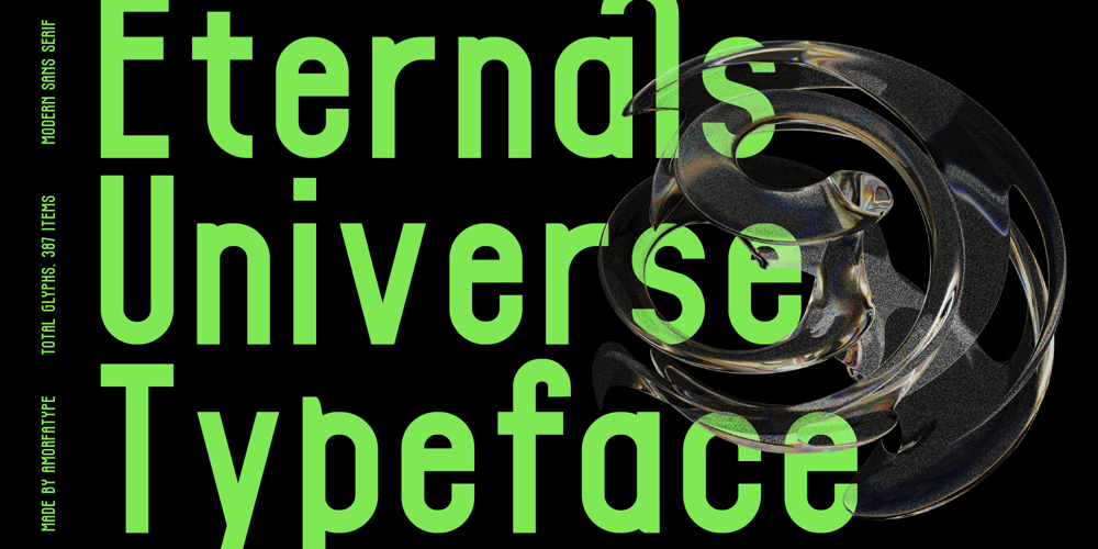 Eternals Universe font