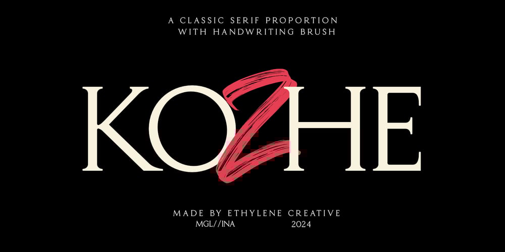 Kozhe font