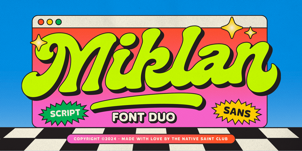 Miklan Duo font