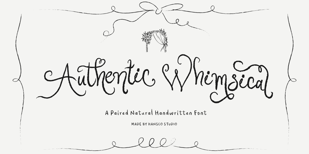 Authentic Whimsical font