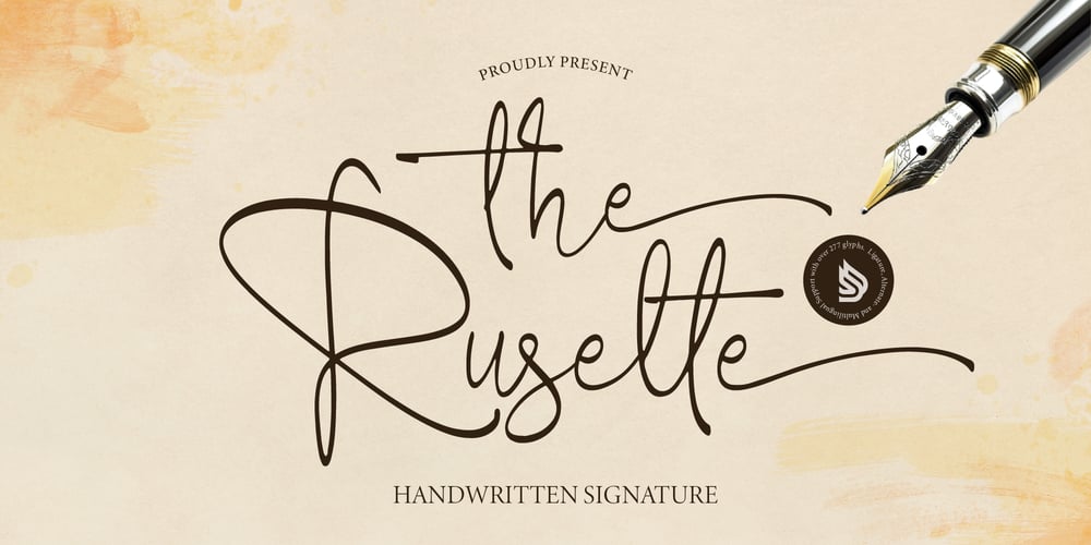 The Ruselte font