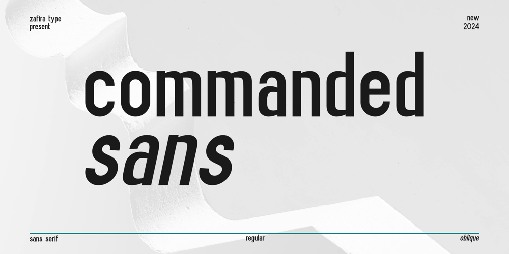 Commanded Sans font