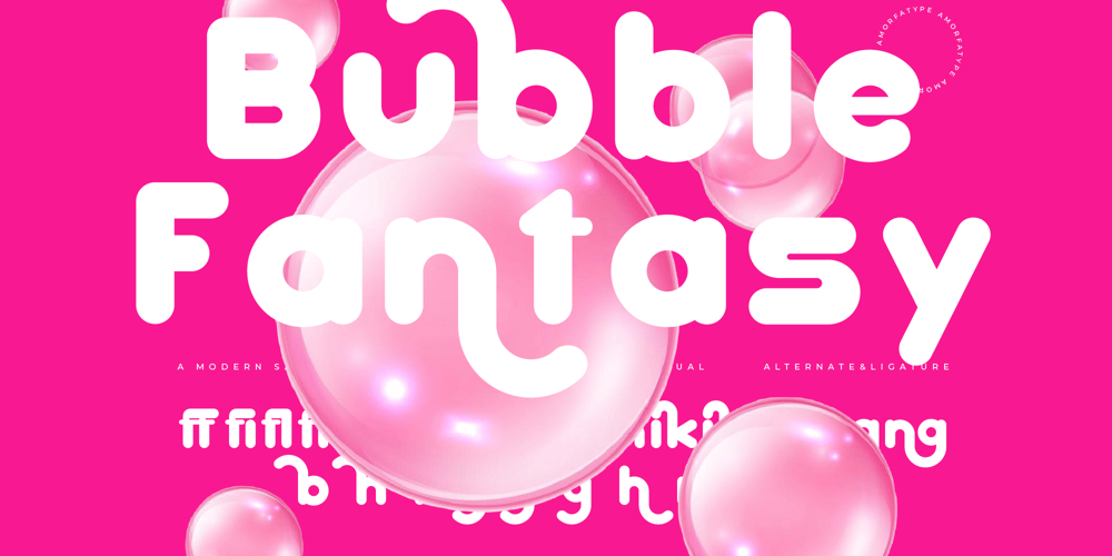 Bubble Fantasy font