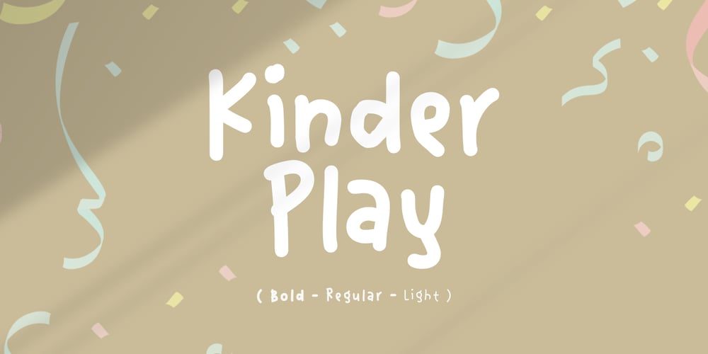 Kinder Play font