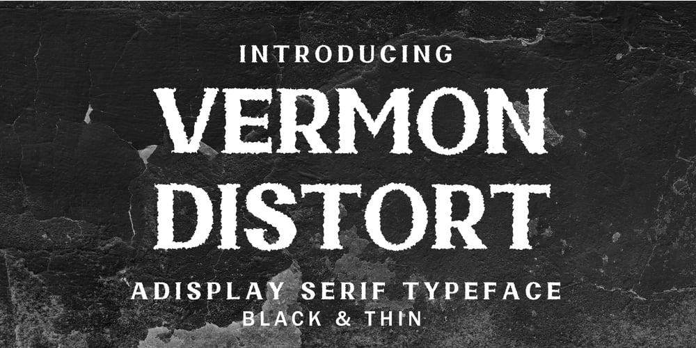 Vermon Distort font