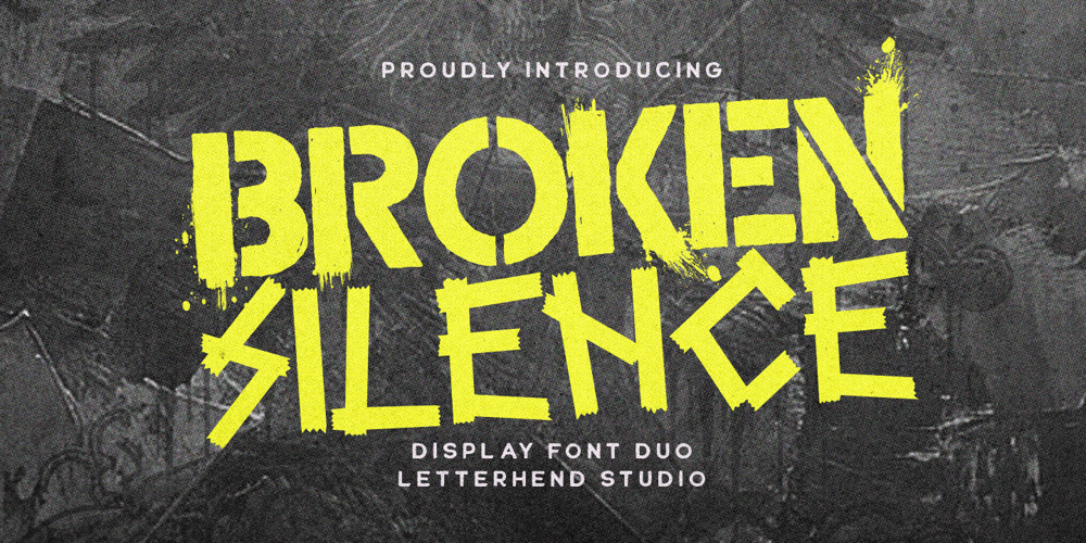 Broken Silence font