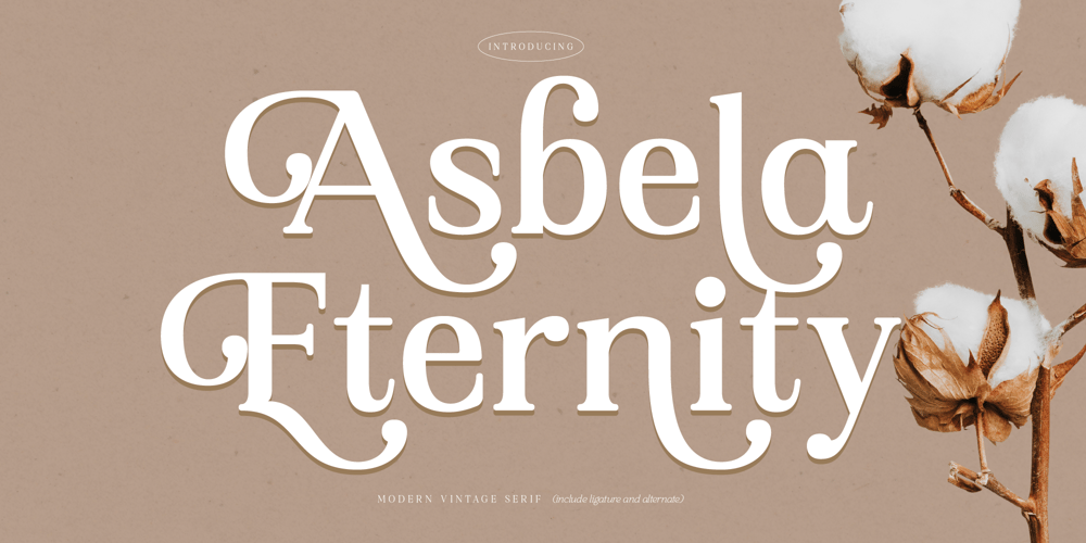 Asbela Eternity font