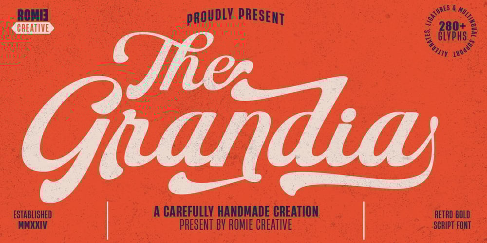 The Grandia font