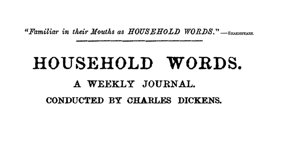 Household Words font