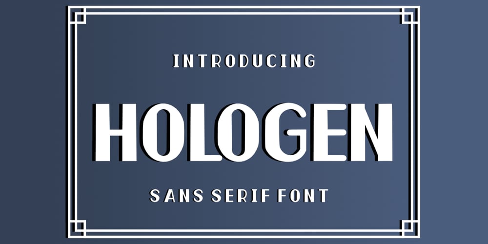 Hologen Logotype font
