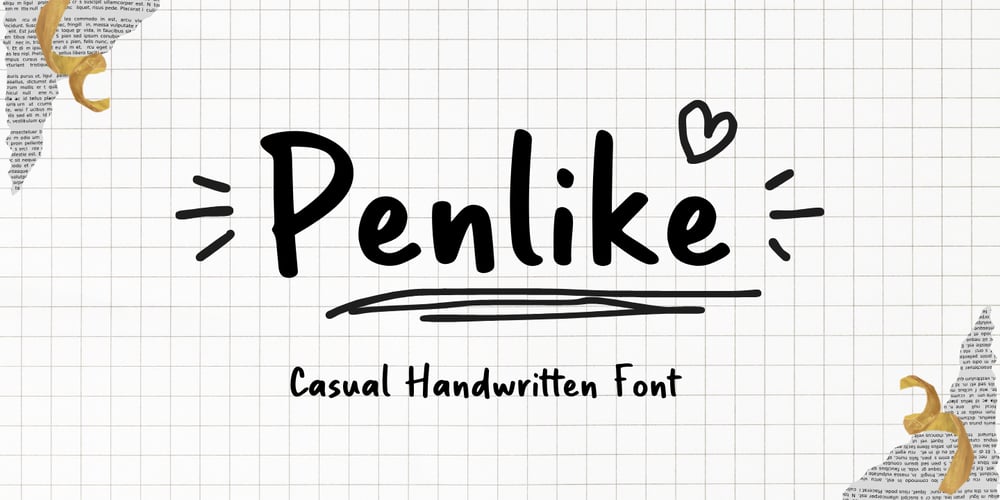 Penlike font