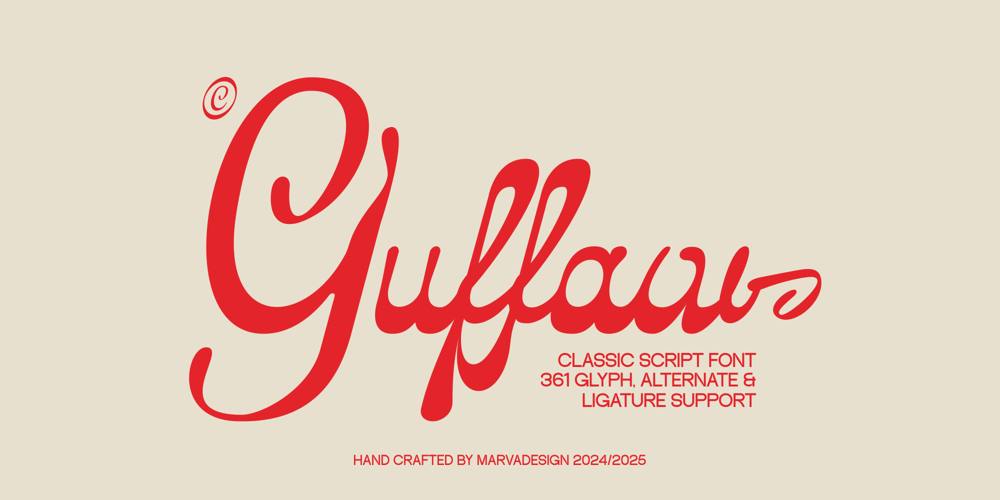 Guffaw font