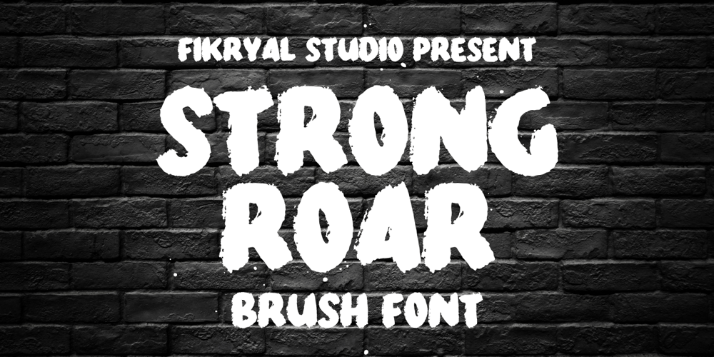 Strong Roar font