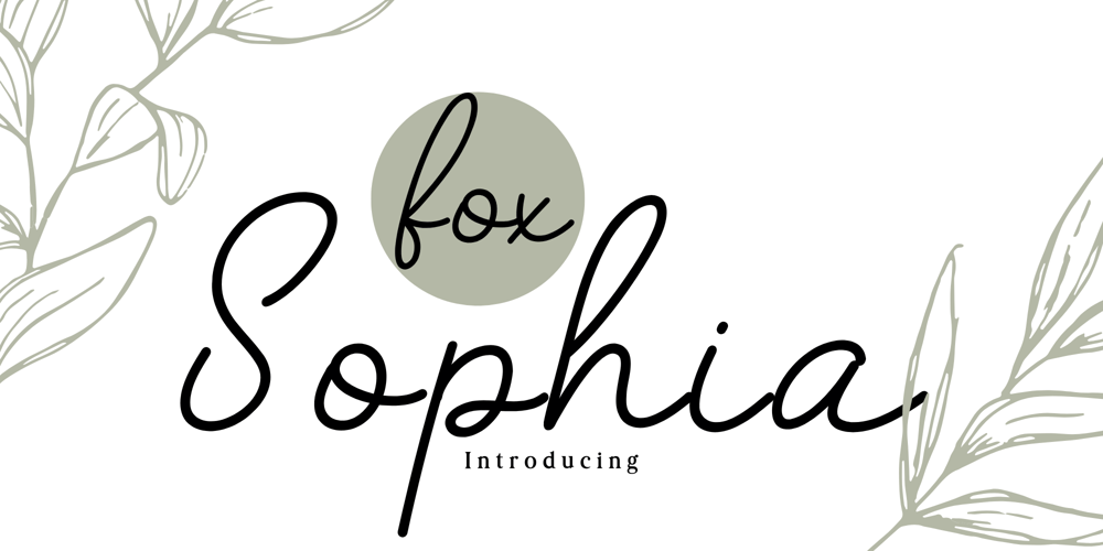 Fox Sophia font