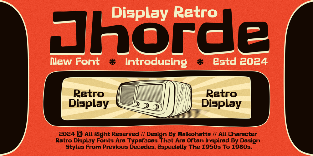 Jhorde font