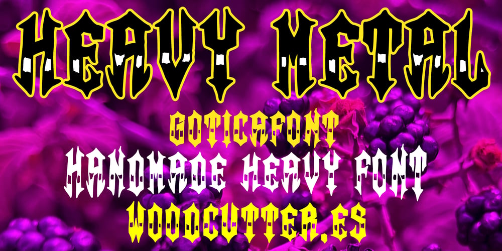 Heavy Metal font