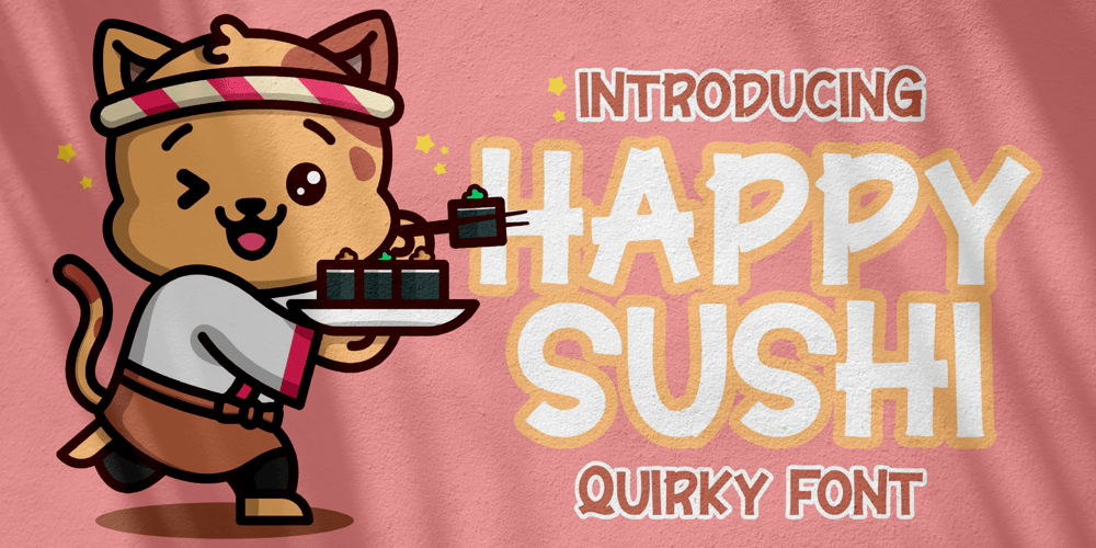Happy Sushi font