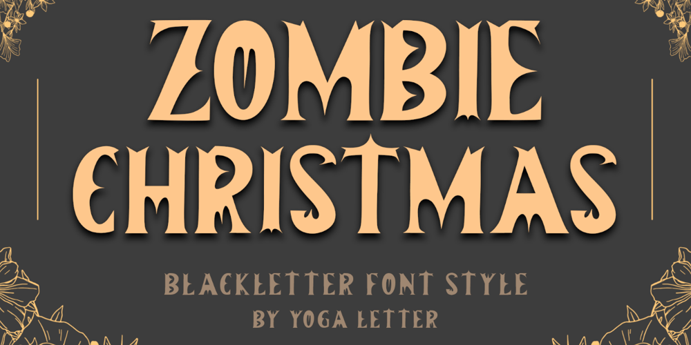 Zombie Christmas font