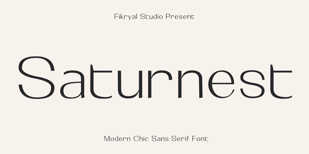 Saturnest font