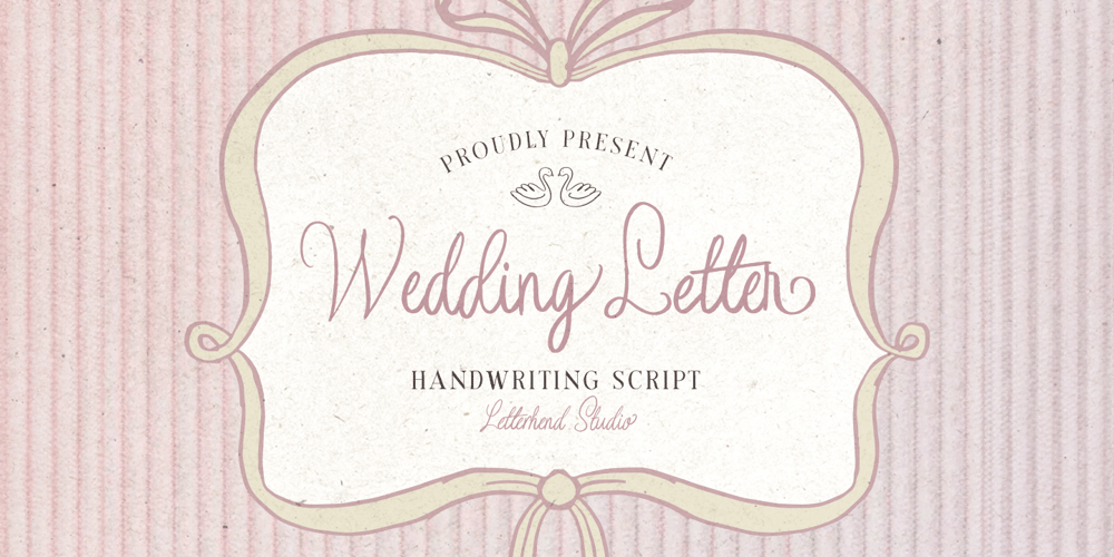 Wedding Letter font