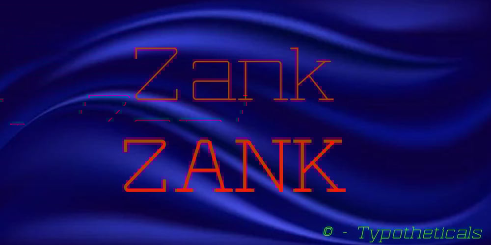 Zank font