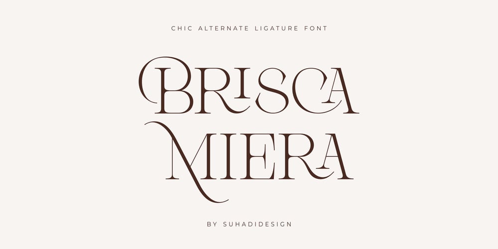 Brisca Miera font