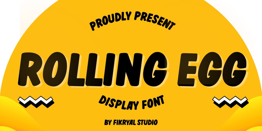 Rolling Egg font