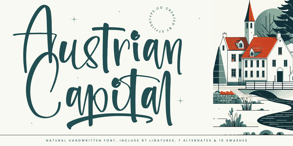 Austrian Capital font