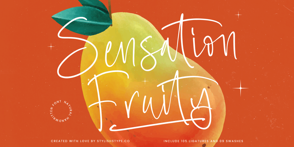 Sensation Fruity font