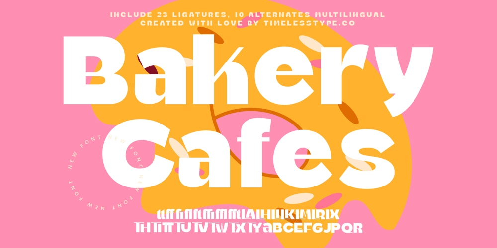 Bakery Cafes font