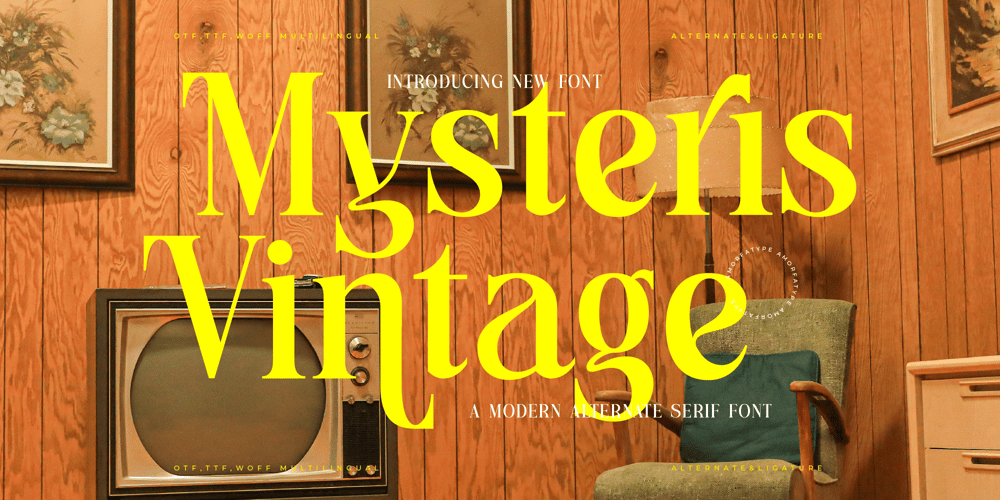 Mysteris Vintage font