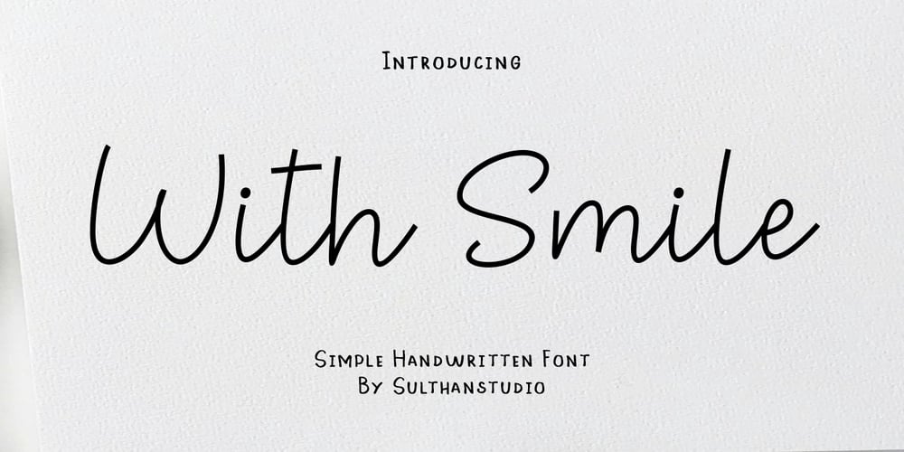 With smile font
