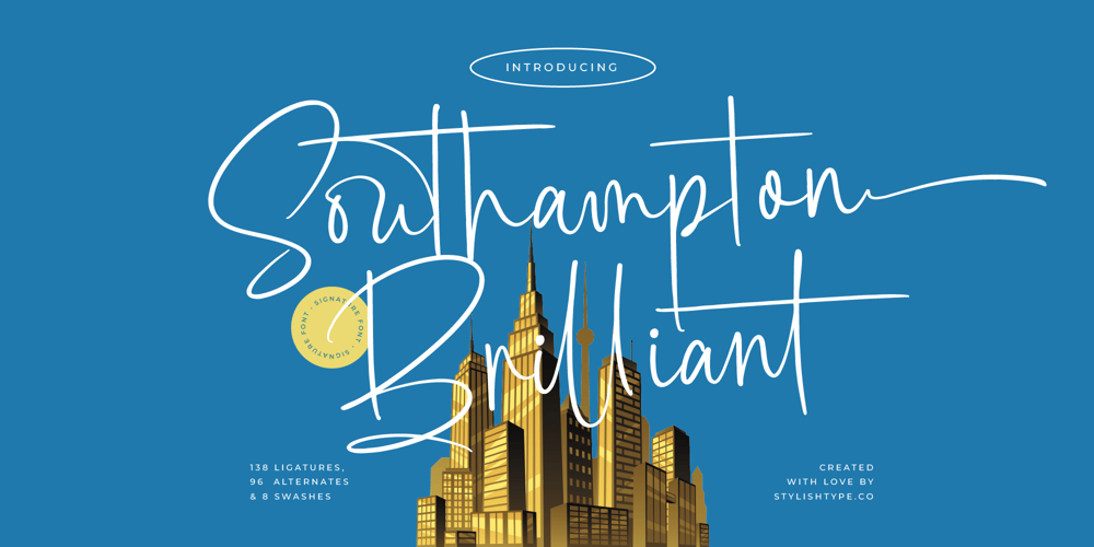 Southampton Brilliant font