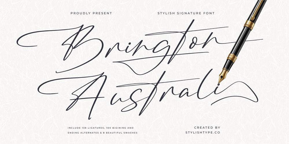 Brington Australi font
