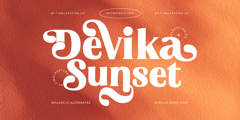 Devika Sunset font