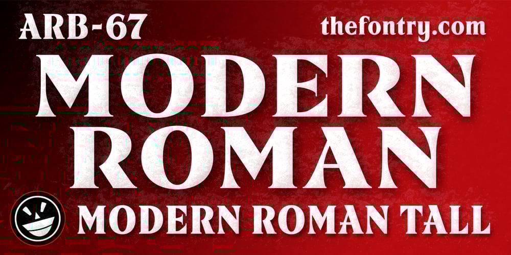 ARB 67 Modern Roman font