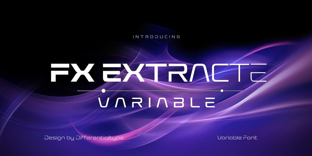FX Extracte Variable font