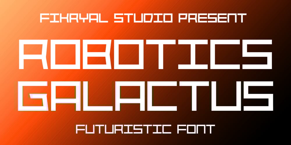 Robotics Galactus font