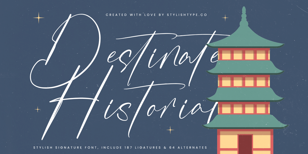 Destinate Historial font