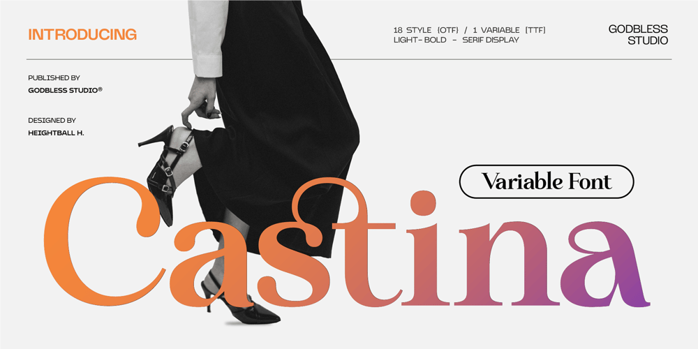 Castina serif Display font