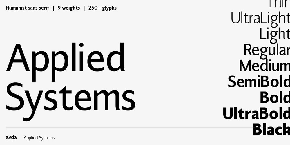 Applied Systems font