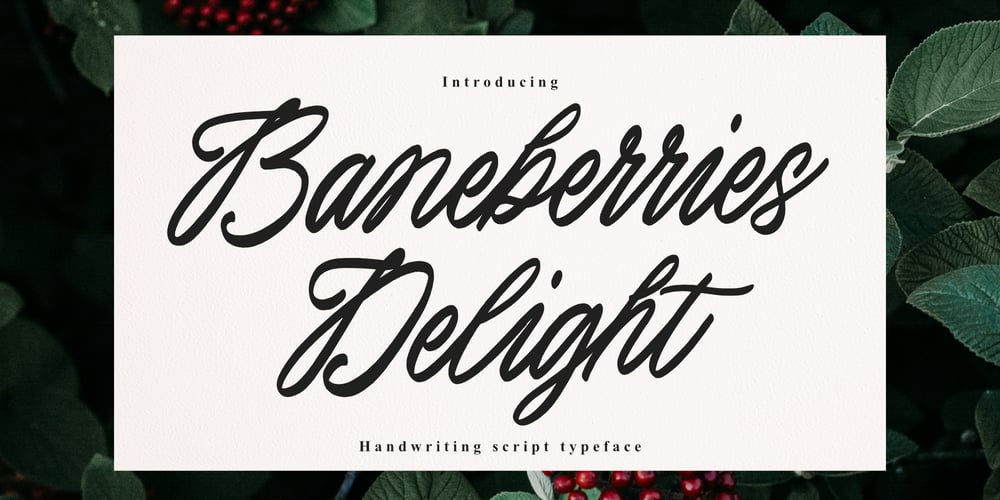 Baneberries Delight font