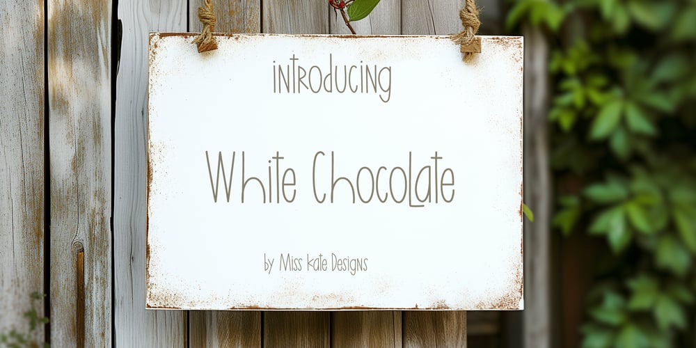 White Chocolate font