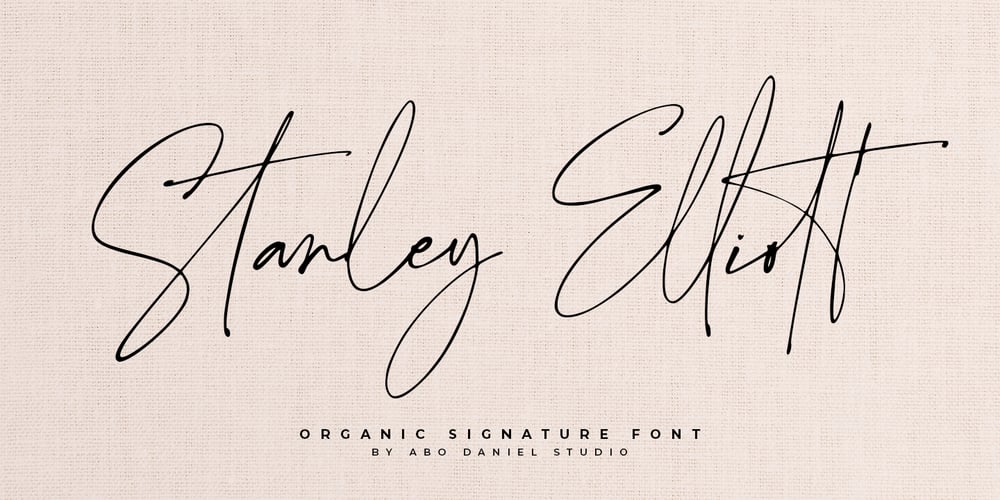 Stanley Elliott font